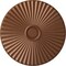 Ekena Millwork Shakuras Ceiling Medallion (For Canopies up to 5 1/2"), Hnd-Painted Polished Copper, 29 1/2"OD x 2"P CM30SHPOS - alternate 1